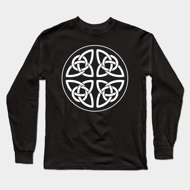 Celtic Triquetra - The Triple Goddess Long Sleeve T-Shirt by Roadkill Creations